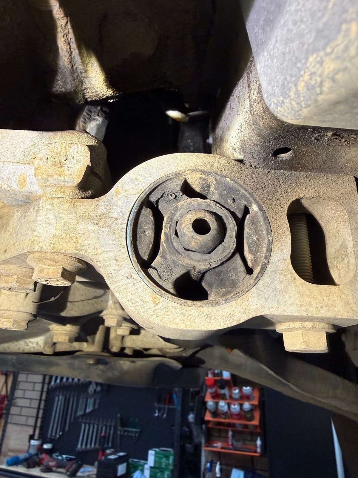Engine mount repair carried out by a mobile mechanic in Melbourne